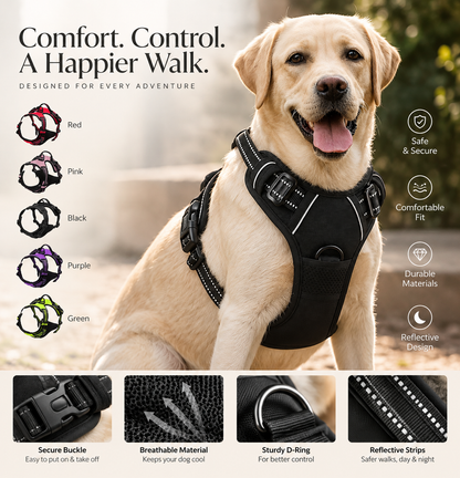 Reflective Harness & Leash Set